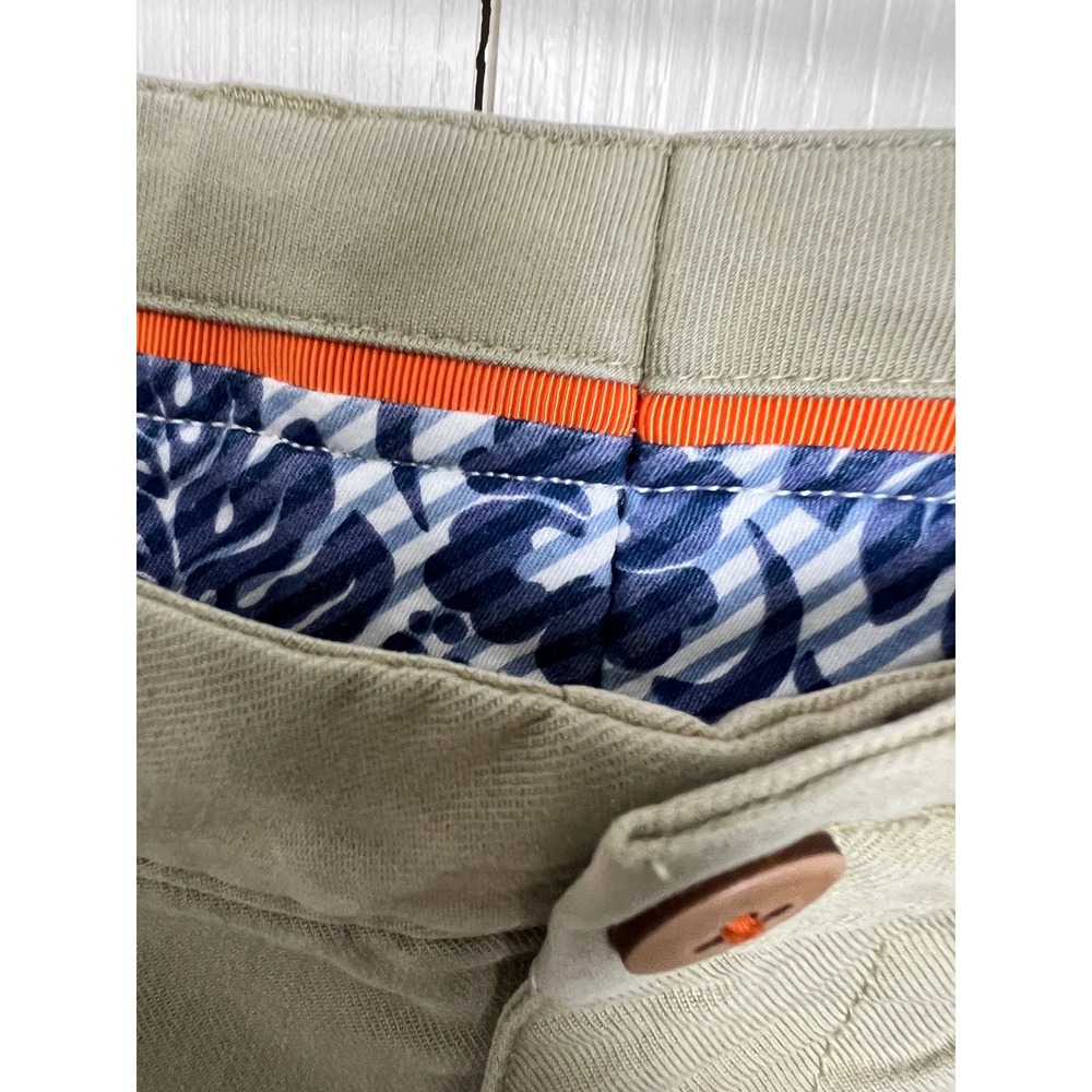 Tommy Bahama Mens Khaki Chino Pants Khaki Tan Straight Fit Size 35x32 Tencel G23 - Picture 11 of 16